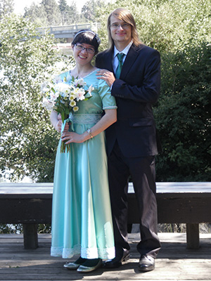 Sweetie and TK on the pier