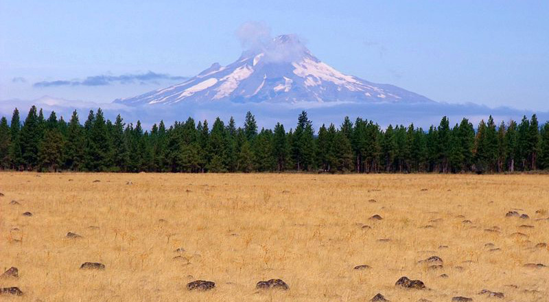 Photo of Mount Hood from Warm Springs