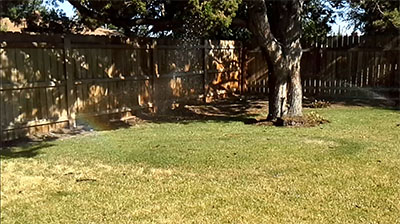 Rainbows in our first backyard