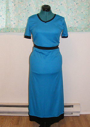 Blue Jet Set Knit Dress - Front