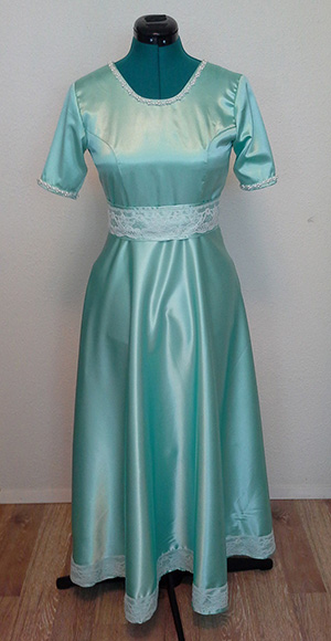TK's wedding dress, front