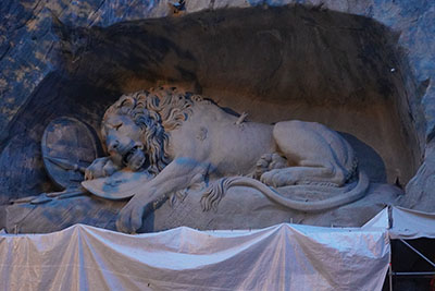 Lion sculpture in Luzern