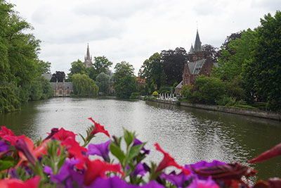 View of Brugge from Minnewaterbrug