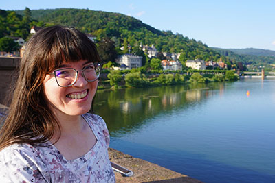 On bridge to Philosopher's Walk in Heidelberg