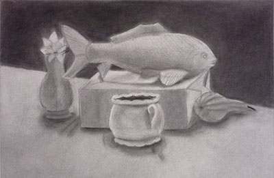 Still Life in Charcoal