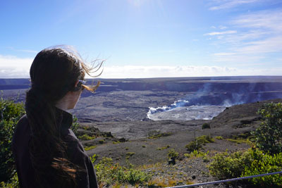 Tamara at Kilauea Overlook