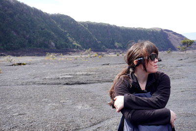 Tamara on Kilauea lava lake