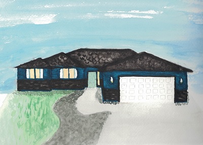 Watercolor of my house