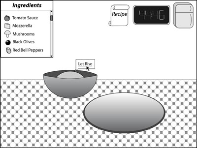 Cooking Student Prototype Screen